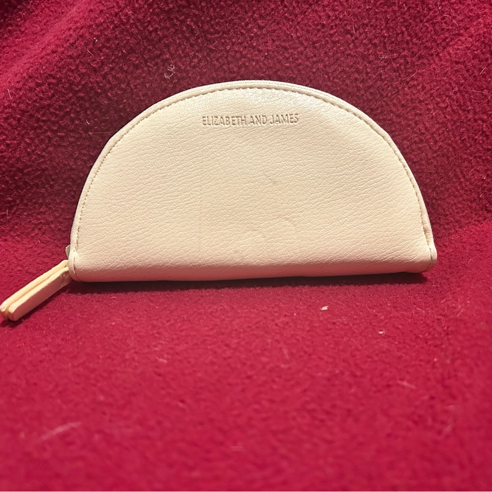 Elizabeth and James Cream Semi-Circle card wallet (taco wallet!)